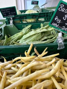 Bohnen - Gemüse draußen vor dem Markt - Mein Bauernmarkt Höchenschwand